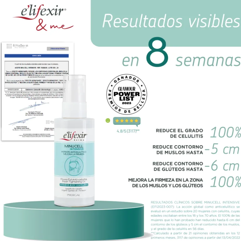 Aceite Minucell Intensive Anticelulitico Reductor Reafirmante