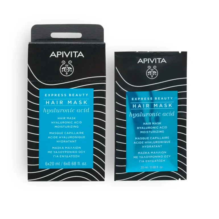 APIVITA EXPRESS BEAUTY HAIR MASK HYALURONIC ACID 20ML