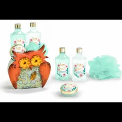 CESTA BAÑO NATURAL BUHO MTALICO