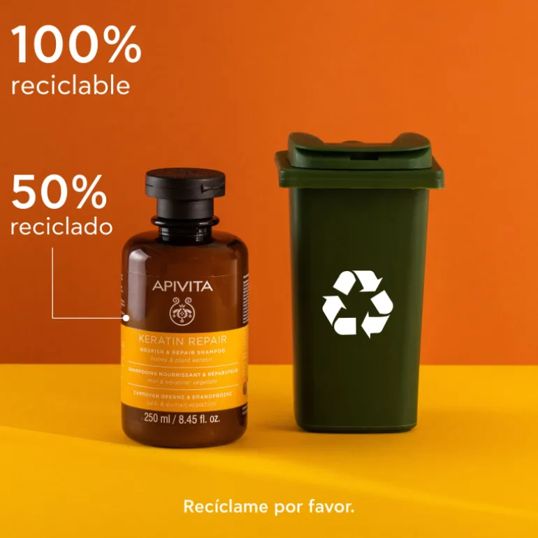 Champú Keratin Repair Nutritivo y Reparador para Cabello Seco y Dañado