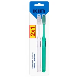 KIN CEPILLO DENTAL MEDIO 2x1