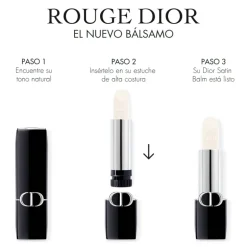 ROUGE DIOR BALMBálsamo de labios universal - 95 % de ingredientes de origen natural - tratamiento floral hidratante - recargable