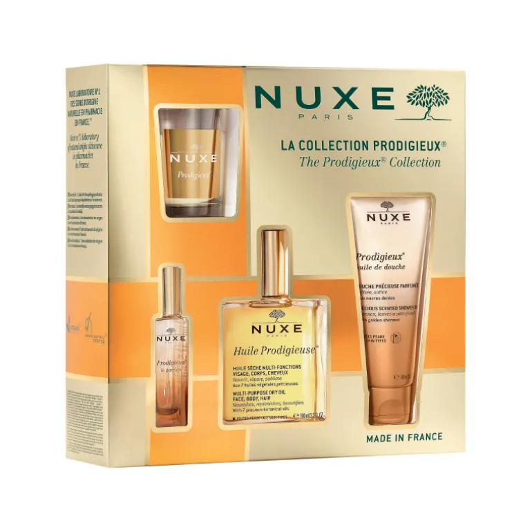 Set Huile Prodigieuse + Prodigieux Aceite de Ducha + Prodigieux le Parfum + Prodigieux Vela