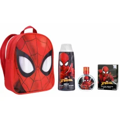 SPIDERMAN MOCHILA EAU DE TOILETTE VAPORIZADOR 50ML +GEL 300ML
